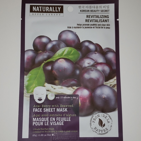 Naturally Upper Canada Single Use Face Sheet Masks - Avocado - Picture 8 of 11